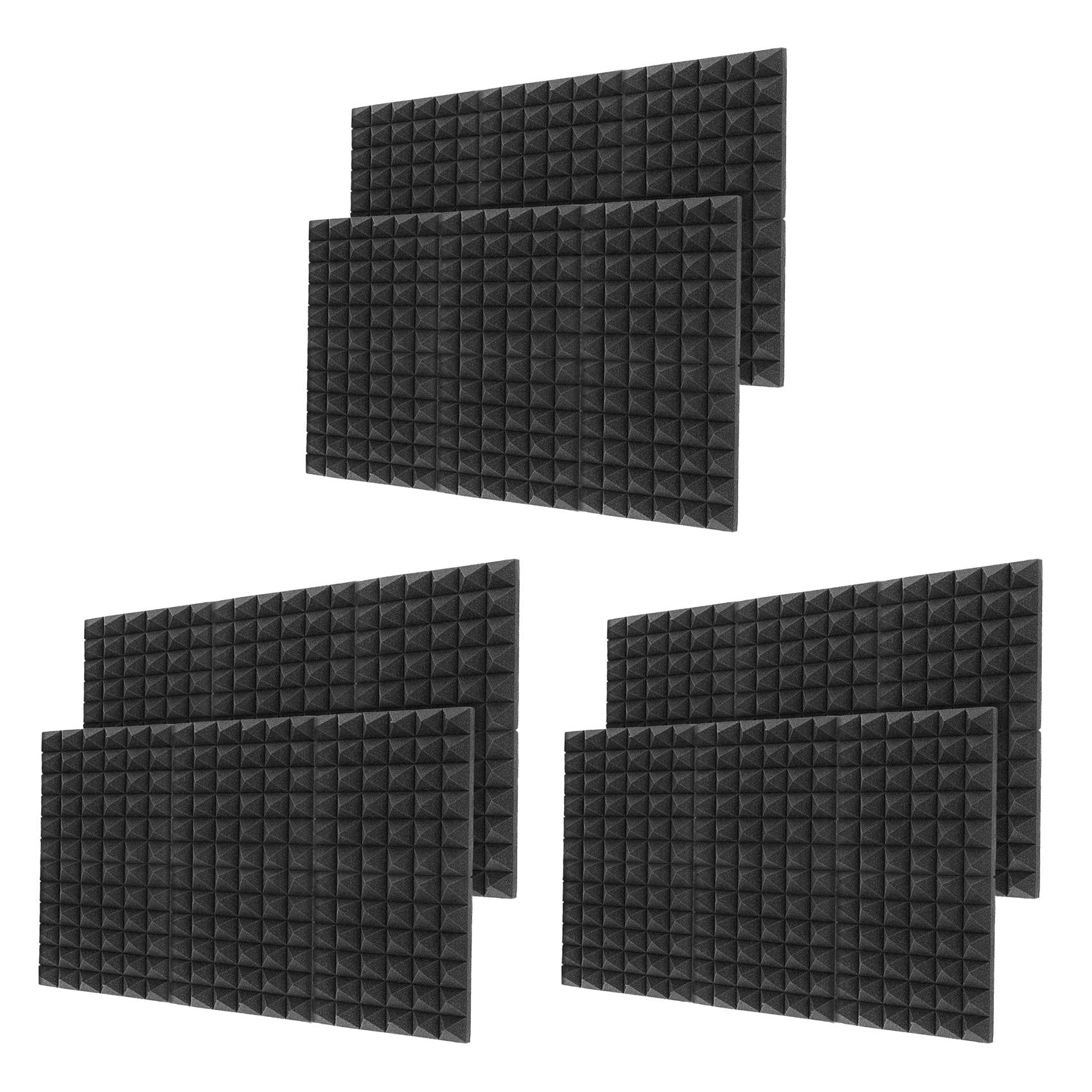 36 espuma de aislamiento acústico de 30 x 30 x 5 cm para estudio de grabación, sala de piano, espuma de aislamiento acústico
