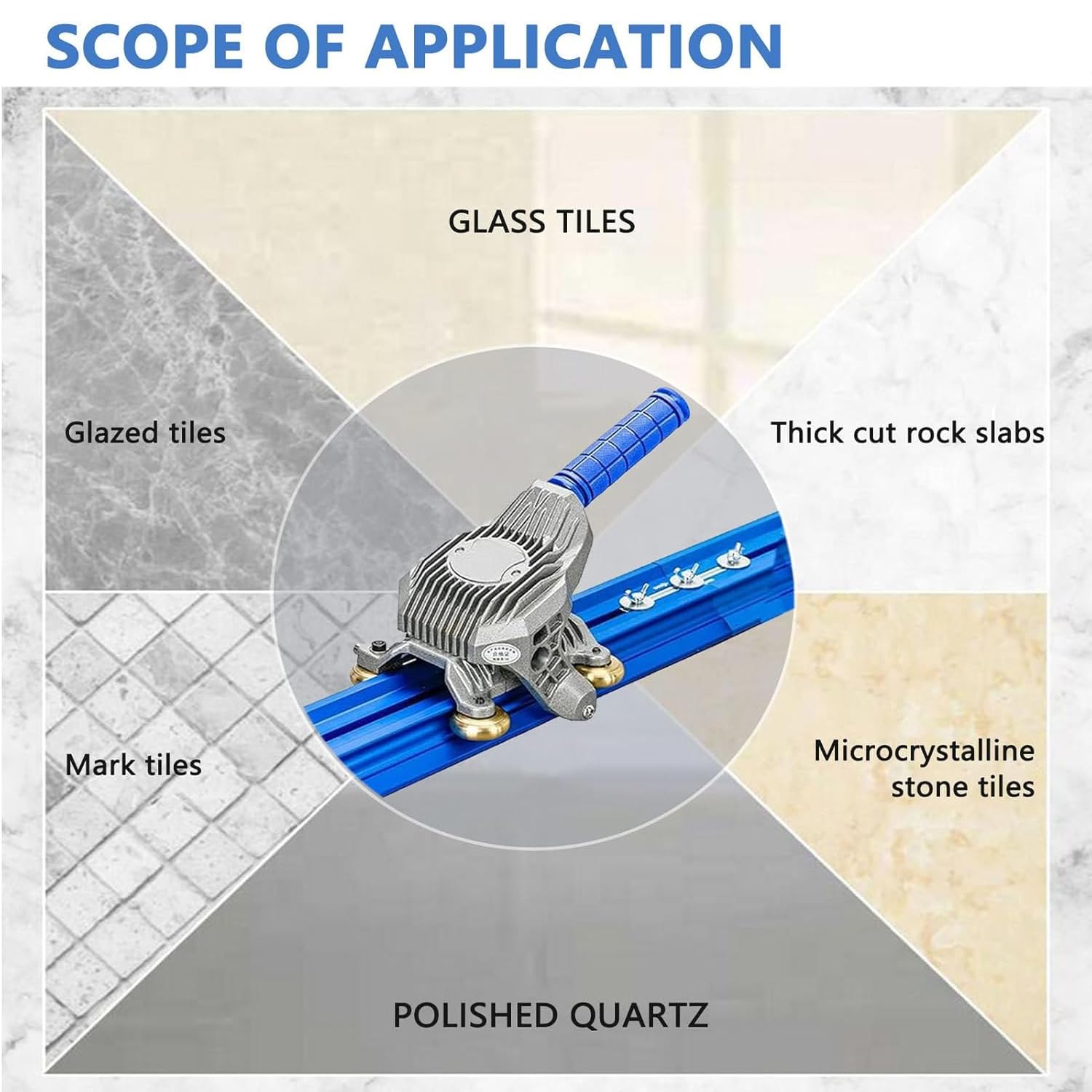 TsoLay Cortadora Manual Profesional De Azulejos, Cortadora De Azulejos De Gran Formato con Ventosas Integradas, Corte Preciso Y Estable para Cerámica De Gran Tamaño