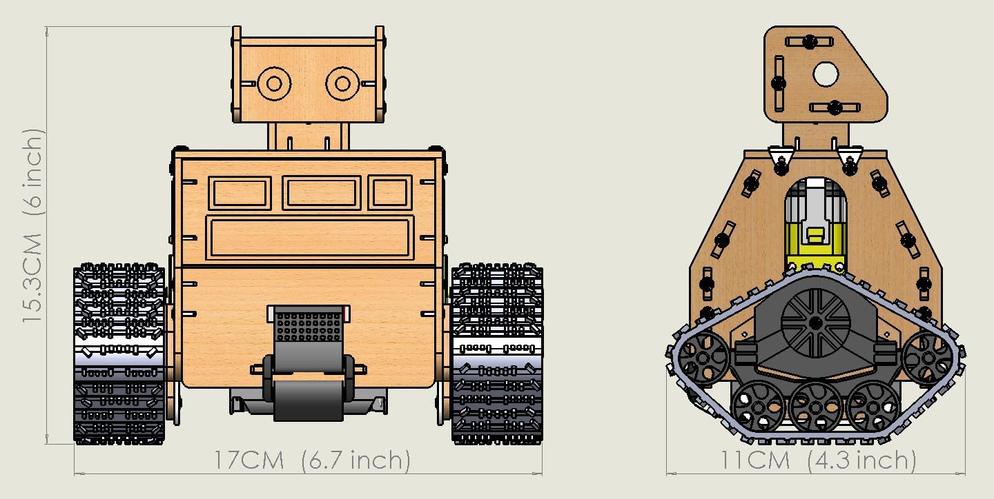 STEM Projects for Kids Ages 10-16, Wooden Model Car Kits, Gifts for Boys 9-16, Science Educational Crafts Building Kit,RC Tank