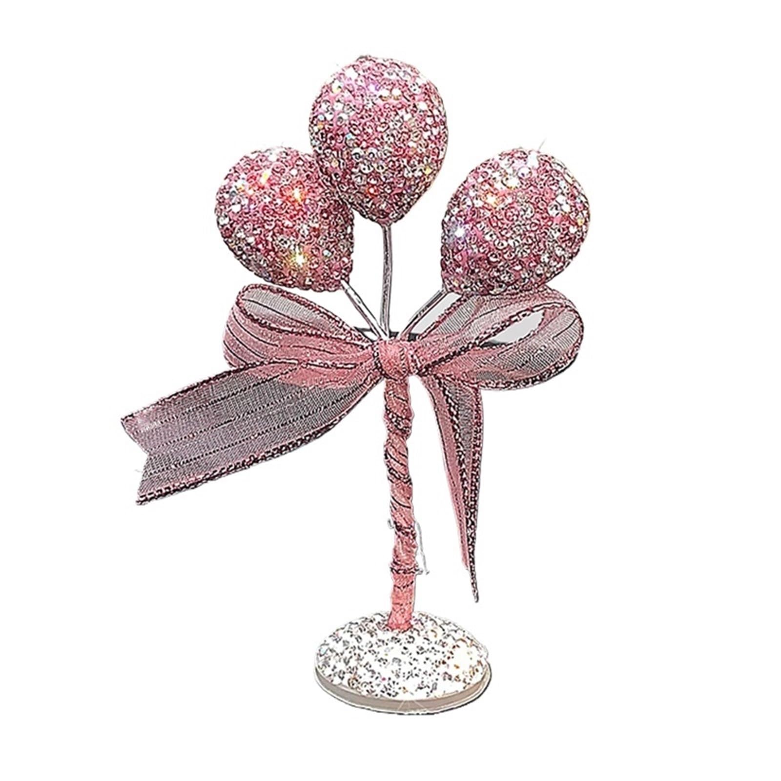 Cute Confession Balloons Car Ornaments - Adorable Car Decoration Supplies(Pink)