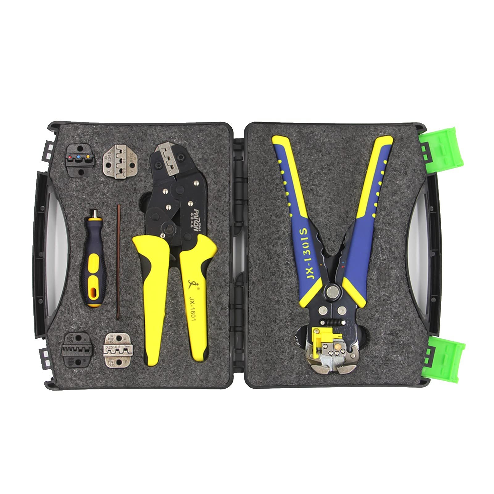 Domary Juego de Herramientas Profesionales para Pelar y Engarzar Cables para Manualidades, Acero con Alto Contenido de Carbono, Diseño Compacto, 1 Kit