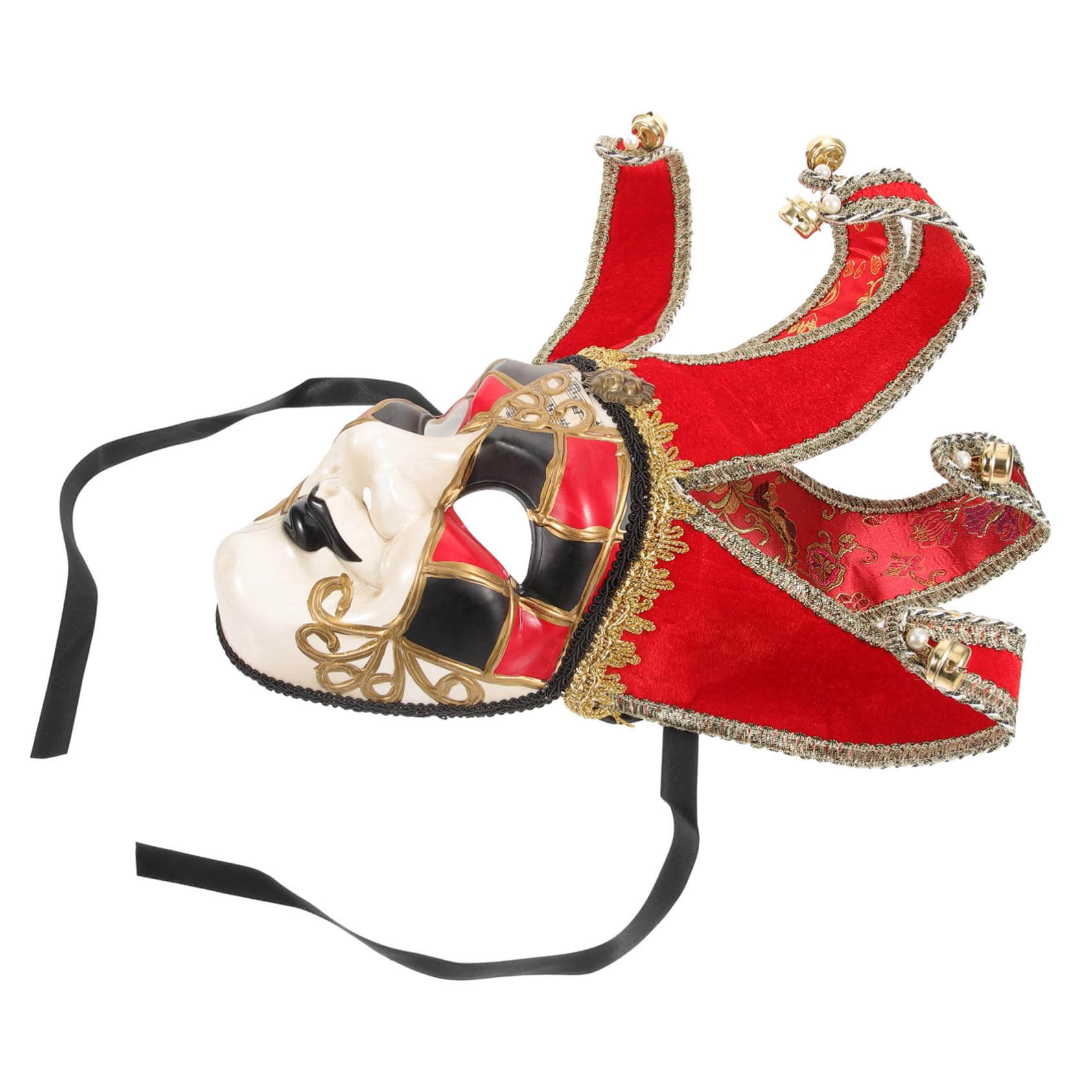 BESPORTBLE Maschera Veneziana in Plastica Resistente per Party Cosplay e Halloween Leggera Non Deformabile per Carnevale e Performance