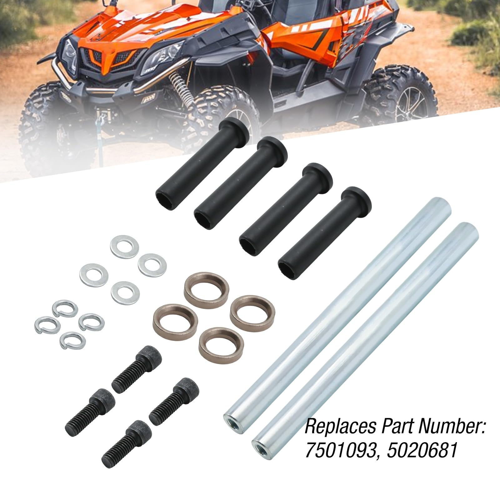 Hoypeyfiy 7501093 Kit d'arbre de bague A-ARM inférieur avant, remplacement pour Polaris Magnum, remplacement pour Trail Blazer, remplacement pour Trail Boss, remplace 5020681