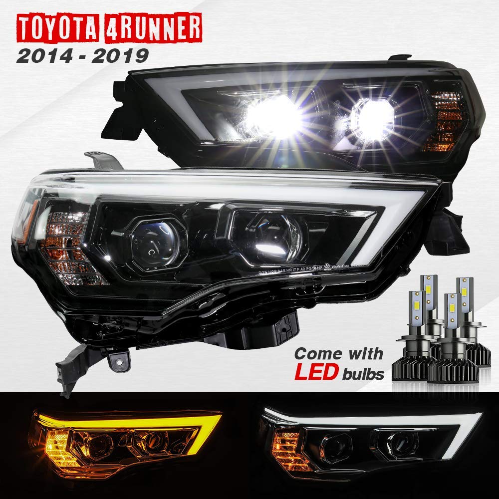 Buy AlphaRex Polished Black Headlight Assembly with H7 LED Bulbs