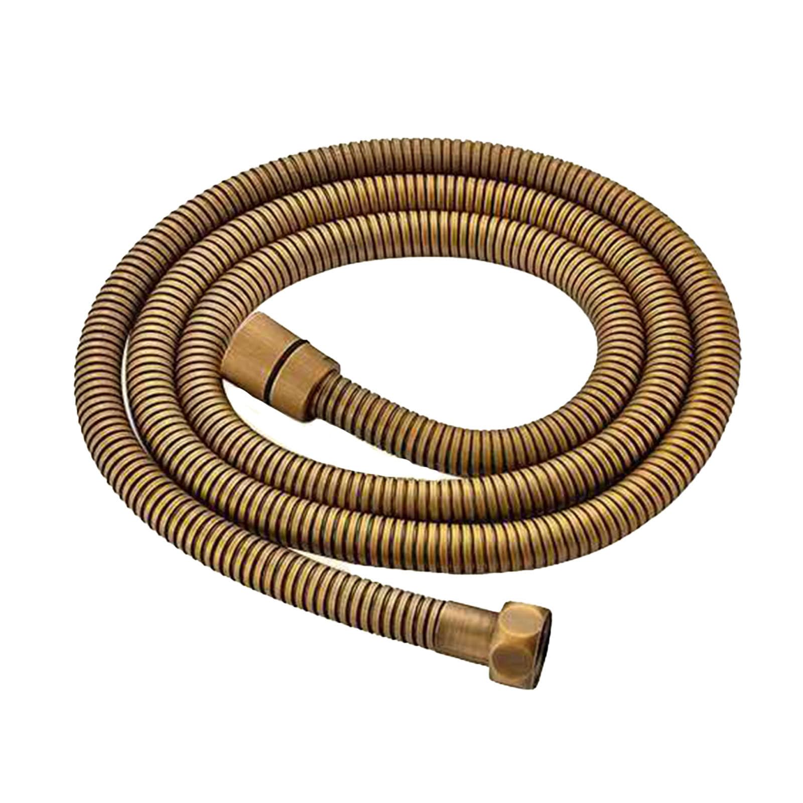 Billg Manguera de Ducha 1.5 m, Flexo de Ducha de Acero Inoxidable, Protección contra Torsión, Anti-Kink, Conexión Estándar G1/2”, Flexible Manguera Universal de Repuesto con 2 Arandelas