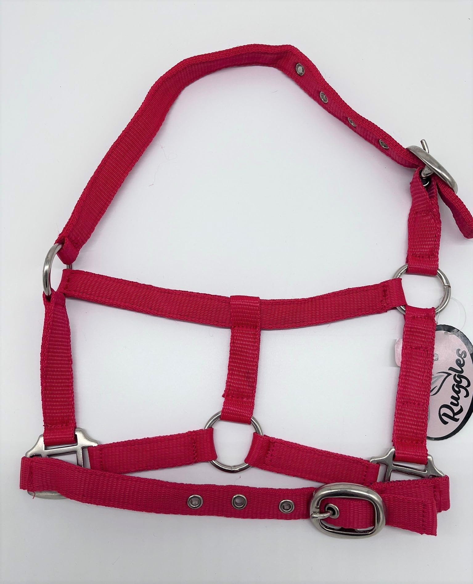 Ruggles Head Collar for Shetland Pony and Miniature Horses | Durable and Adjustable | Ideal for everyday use (Red, XS/Mini)