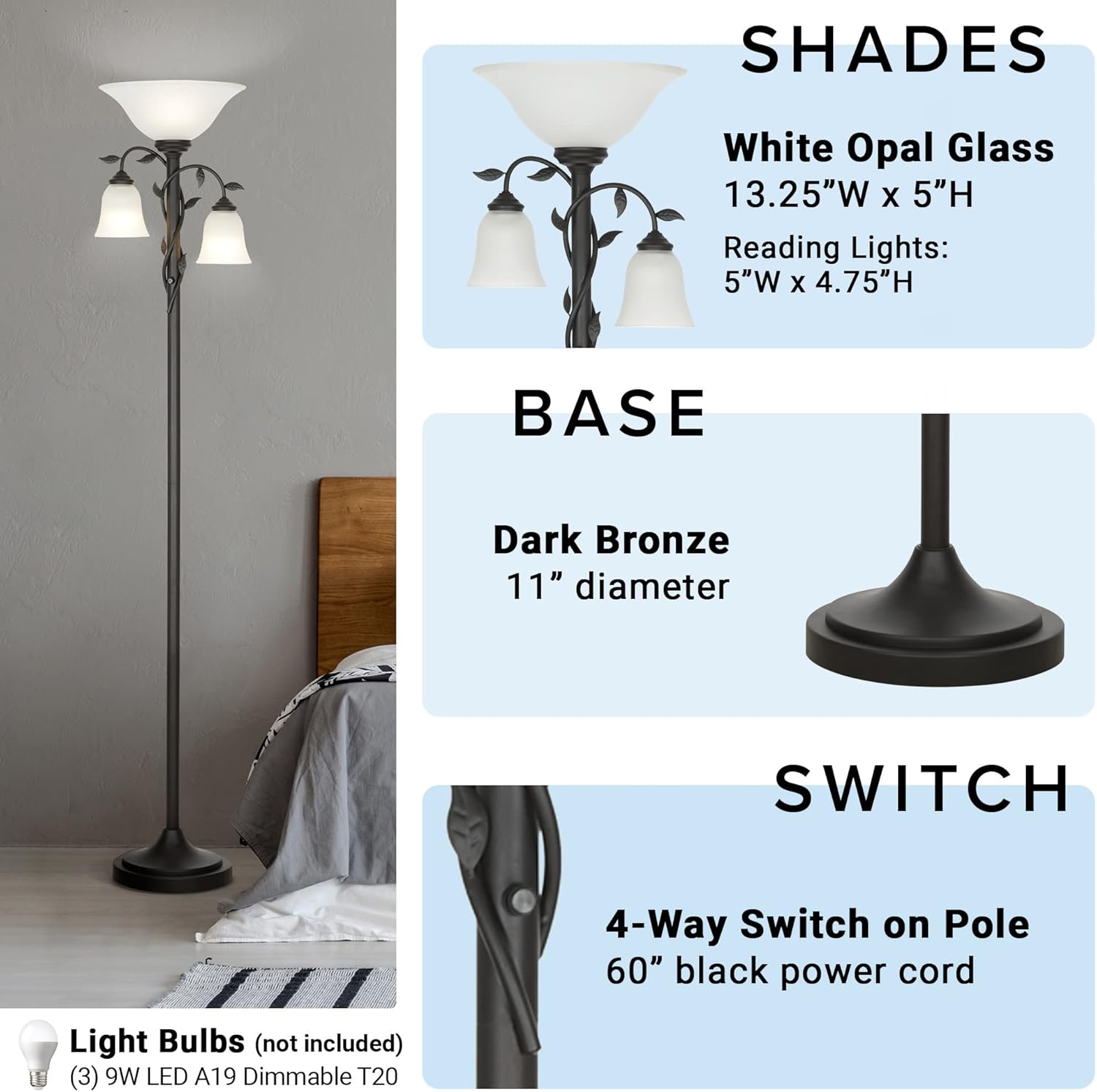 Top Rated Catalina 22776-001 Traditional Torchiere Floor Lamp with Two Reading Lights, 72, Oil Rubbed Bronze Exclusive Discount 90% Price Catalina 22776-001 Traditional Torchiere Floor Lamp with Two Reading Lights, 72, Oil Rubbed Bronze