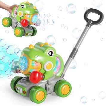 Dolanus Dinosaur Bubble Machine for Kids, Outdoor Toys, Gifts Age 3+