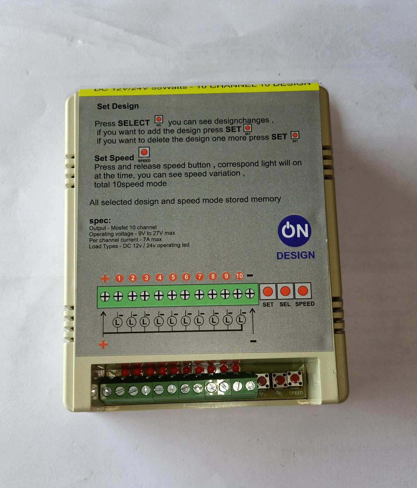 See full amazon price history chart for PROGRAMMABLE 10 CHANNEL CHASER DC 12/24V 55 Watts with Speed Control and Multimode designs PROGRAMMABLE 10 CHANNEL CHASER DC 12/24V 55 Watts with Speed Control and Multimode designs (B0D79532WY) Amazon Price History, Amazon Price Tracker