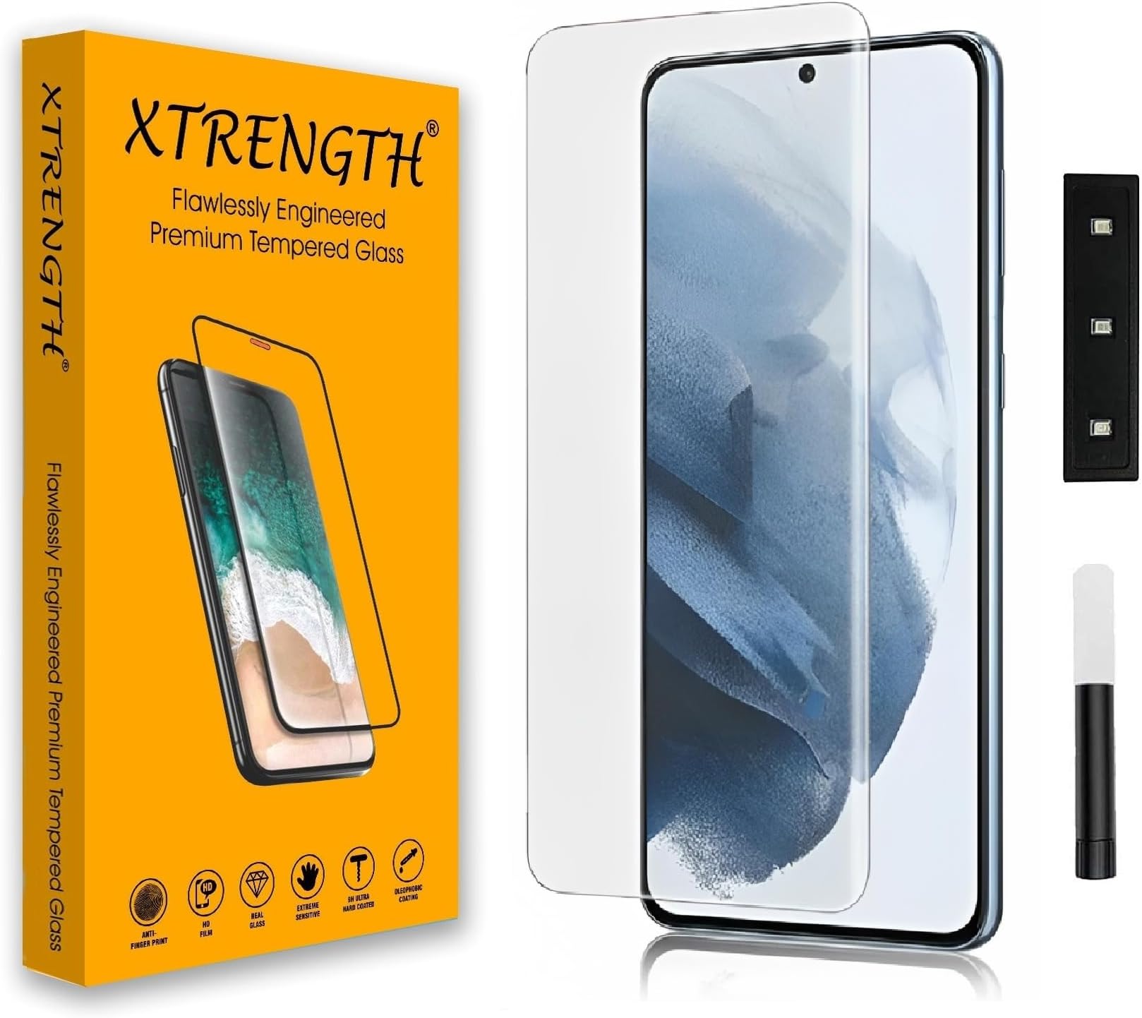 XTRENGTH Advanced BorderLess Curved UV Tempered Glass Screen Protector