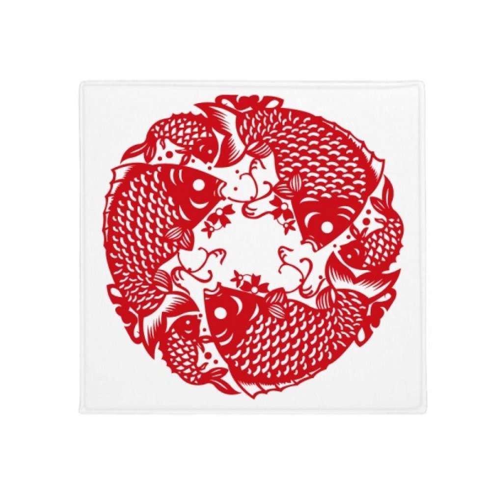 Tapis de sol poisson antidérapant évite les glissades des animaux 50X50cm