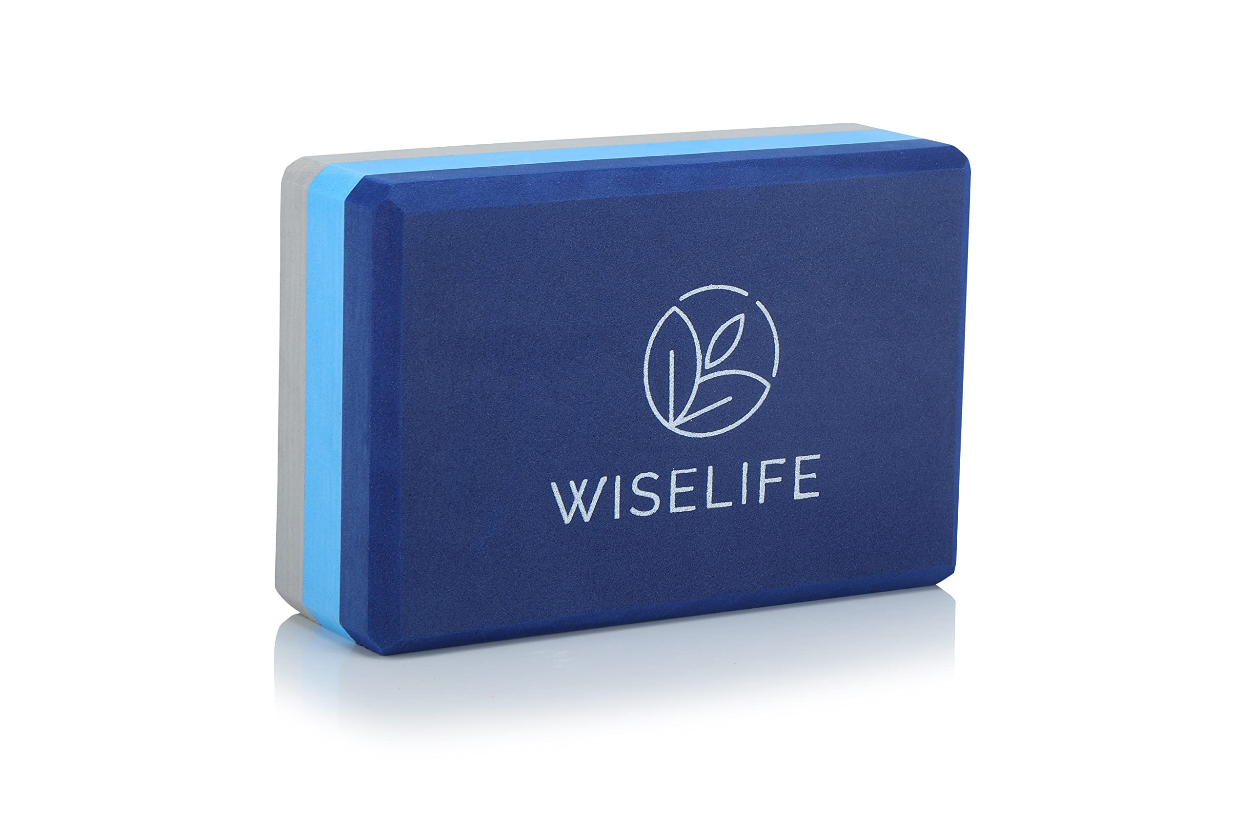 WiseLife Pro Yoga Block | Yoga Brick, High Density Premium TPE Foam Material, Soft Surface, Triple Layer for Optimum Balance, Support & Cushion Extra Large