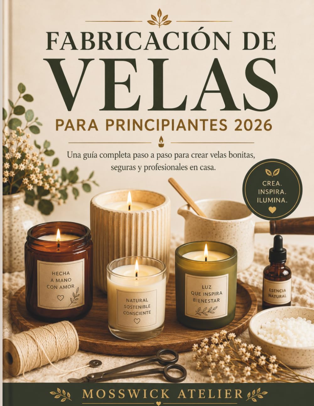 FABRICACIÓN DE VELAS PARA PRINCIPIANTES 2026: Una guía completa paso a paso para crear velas bonitas, seguras y profesionales en casa.