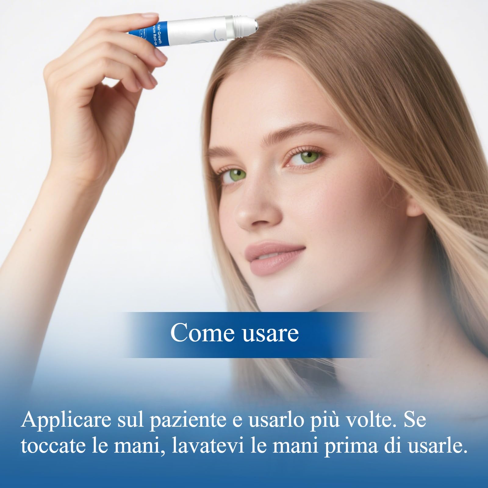 Depura - Siero per Capelli – Roll On Anti-Caduta, Fortifica Radici, Capelli più Spessi in Poche Settimane (1pcs)