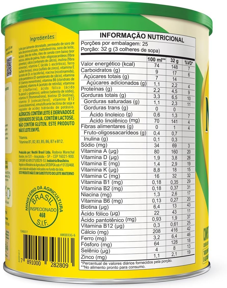 Ninho - Composto Lácteo Fases 3+, 800g