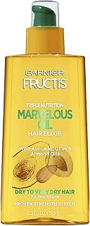 Garnier Hair Care Fructis Triple Nutrition Marvelous Oil Hair Elixir, 5.0 fl oz.