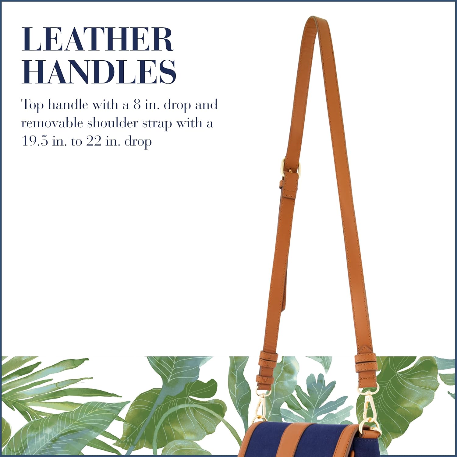 Tommy Bahama Women's Crossbody Bag Purse, Flap Small Shoulder Handbag with Adjustable Strap and Leather Trim - Image 4