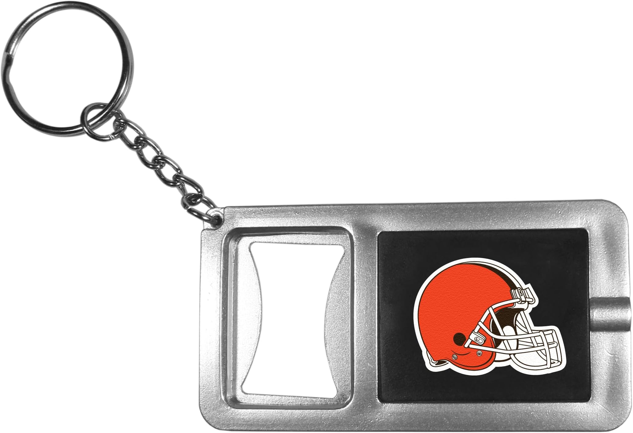 NFL Siskiyou Sports Fan Shop Cleveland Browns Flashlight Key Chain with Bottle Opener One Size Black