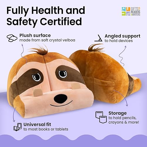 Miniatura 4 de Gifts for Readers & Writers Soporte de almohada para tableta para niños, soporte suave para iPad, soporte para Kindle para leer libros en la cama,