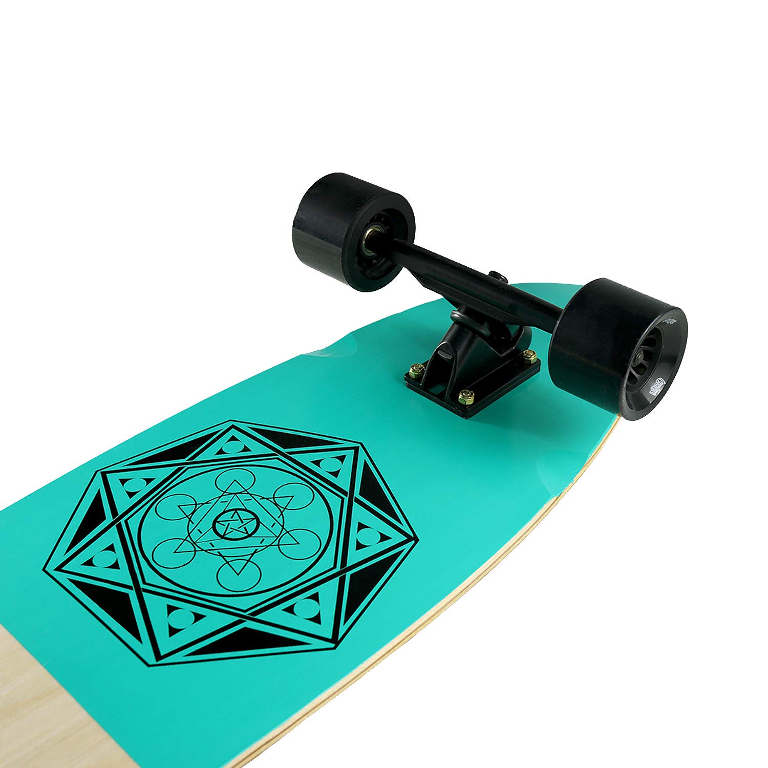 Buy DINBIN 42 Inch Drop Through 8 Ply Maple Complete Longboards