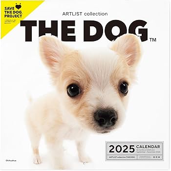 Amazon | THE DOG カレンダー 2025 壁掛け 大判サイズ [ チワワ ] 犬