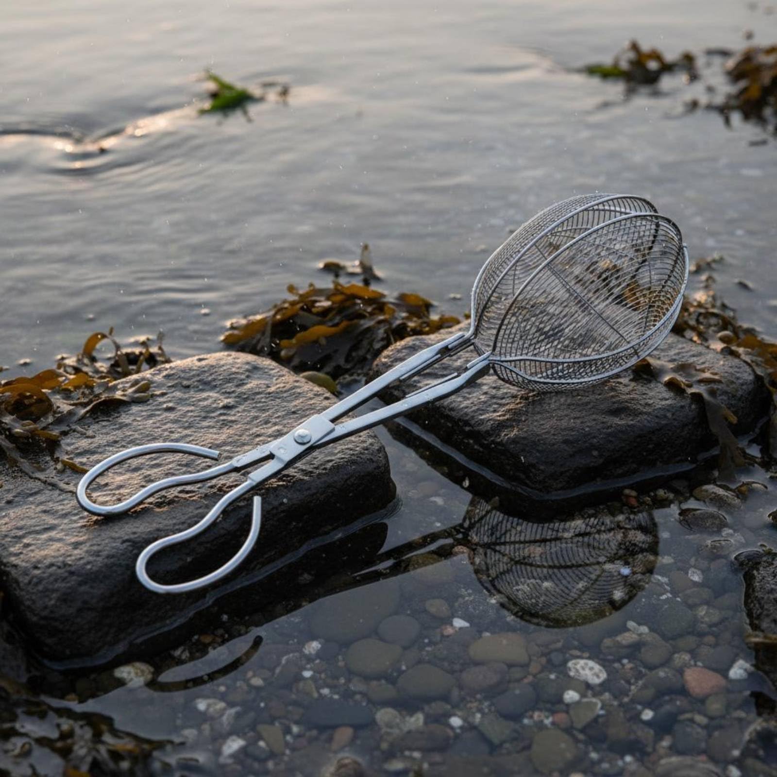LOVIVER Pince de Pêche Extensible en Acier Inoxydable Pince de Capture Longue Pince à Poisson Pince Multifonction Acier Inox Épais Résistant Contrôle sur, 65 Cm
