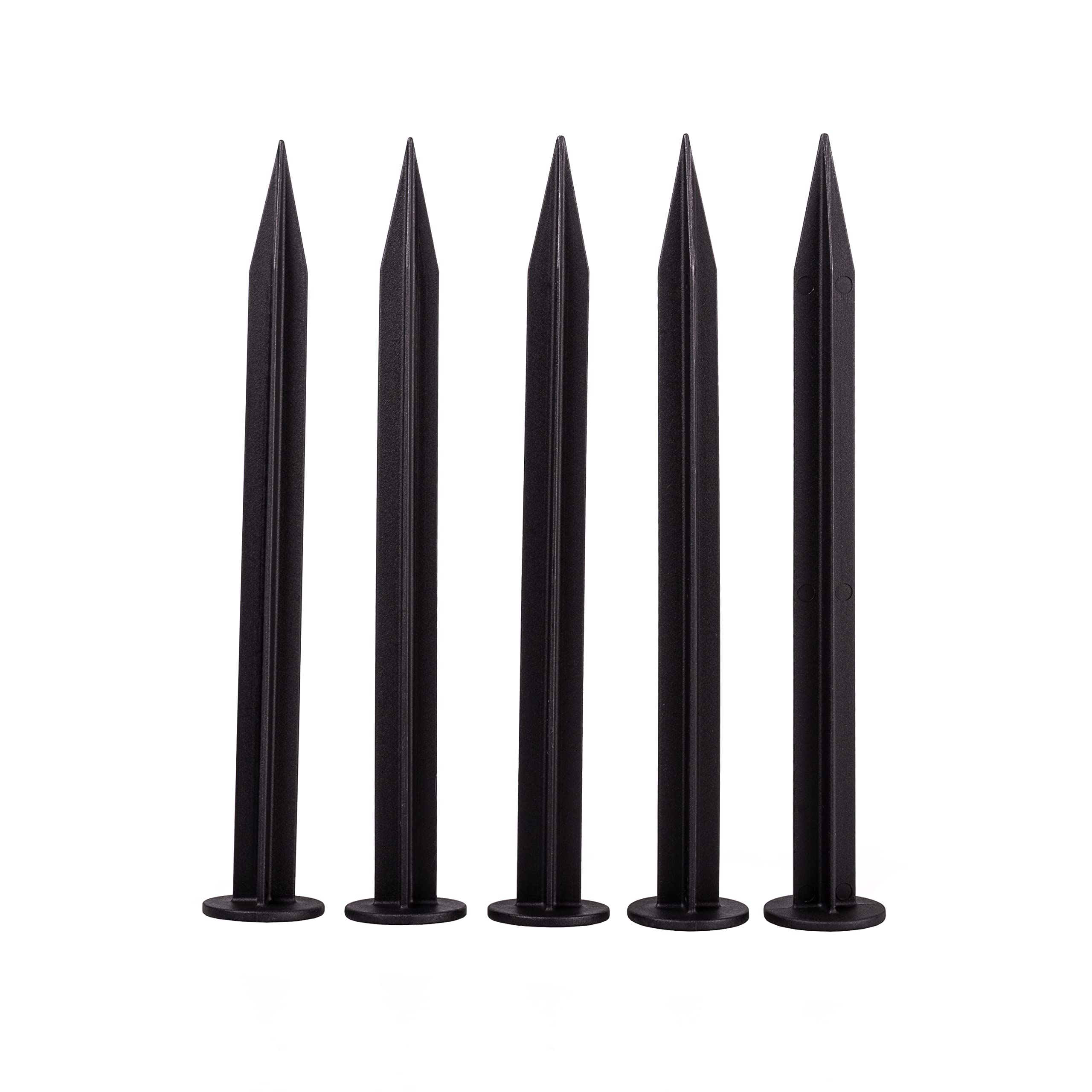 Bordure De Jardin Flexible Noire - Rouleau De 10 M, Hauteur 6 Cm - Avec Piquets En Plastique Robustes - Pour Délimiter Pelouse, Massifs, Allées