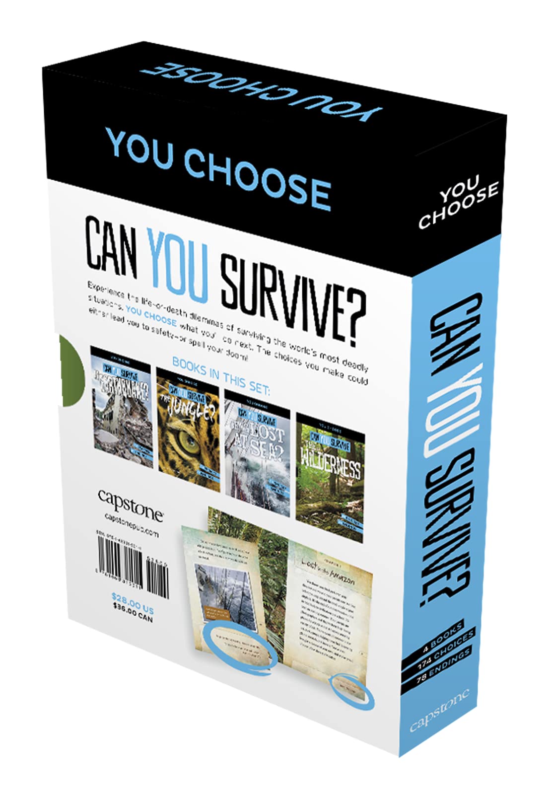 Can You Survive Boxed Set: Can You Survive an Earthquake? / Can You Survive Being Lost at Sea? / Can You Survive the Jungle? / Can You Survive the Wilderness?
