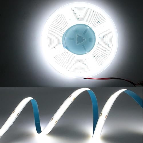 Tira de LED COB de 24 V, 320384528 LEDsM, color blanco cálidonaturalezafrío, tira de luces LED de alta densidad para fiestas, mostradores, estantes,