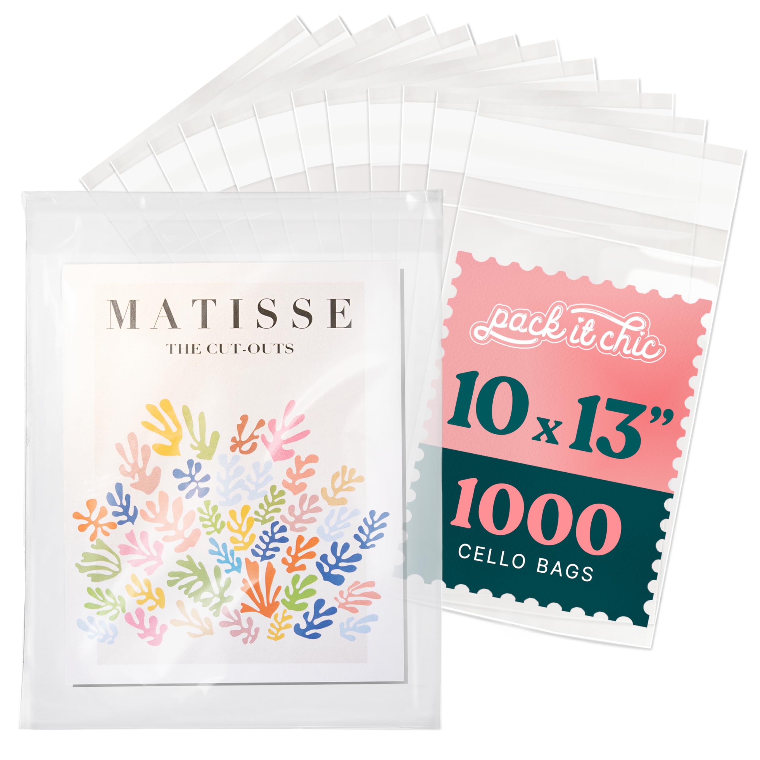 Pack It Chic - 10” X 13” Self Sealing Cellophane Bags