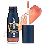 Brush On Block Sun Shine Protective Lip Oil SPF 30, Mineral Protection from UVA/UVB & Blue Light, Hydrating, Cruelty-Free, Gluten-Free, & Vegan, Coral