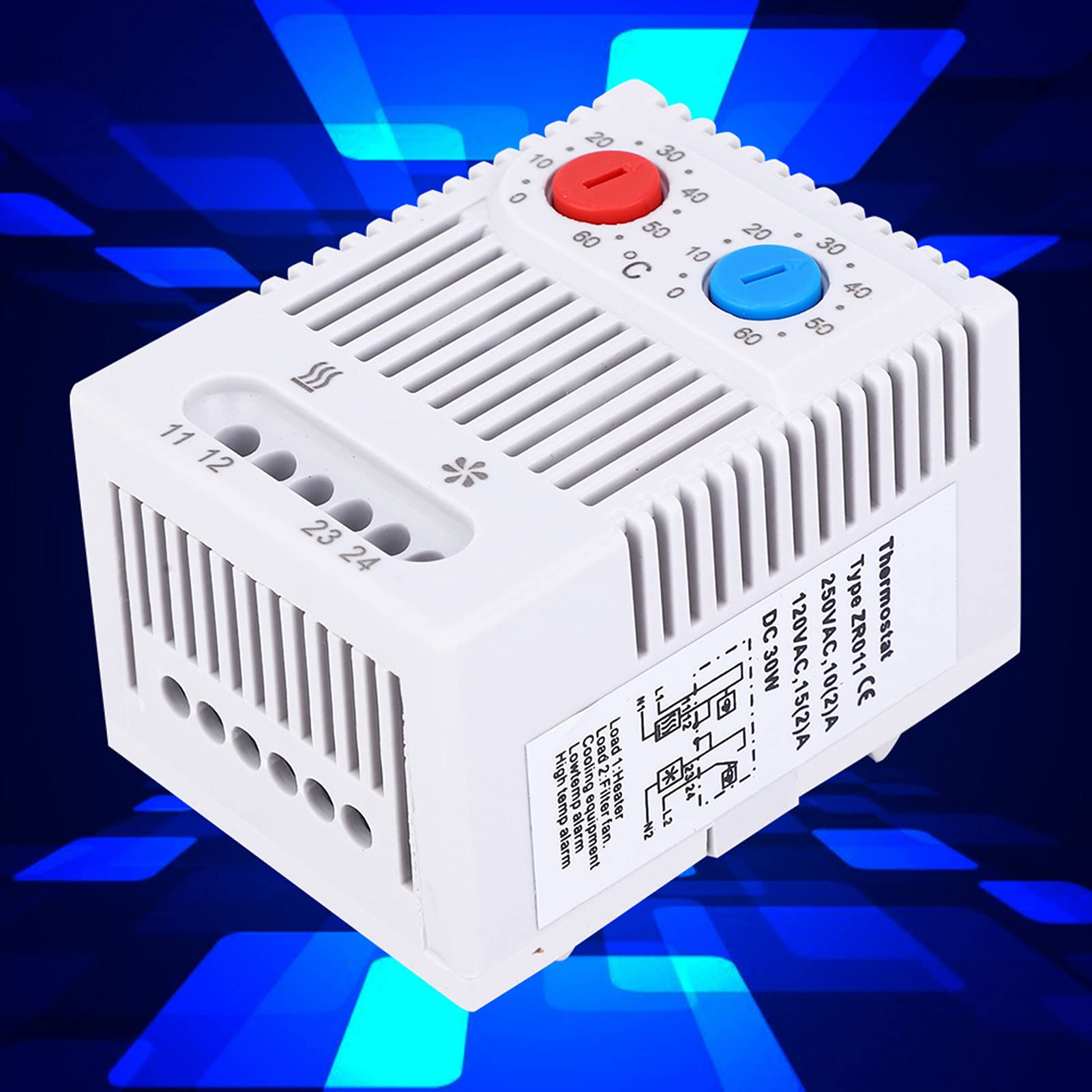 Temperature Controller Switch Open Close Adjustable Mechanical Thermostat 0-60? ZR011 for Industrial Heating System