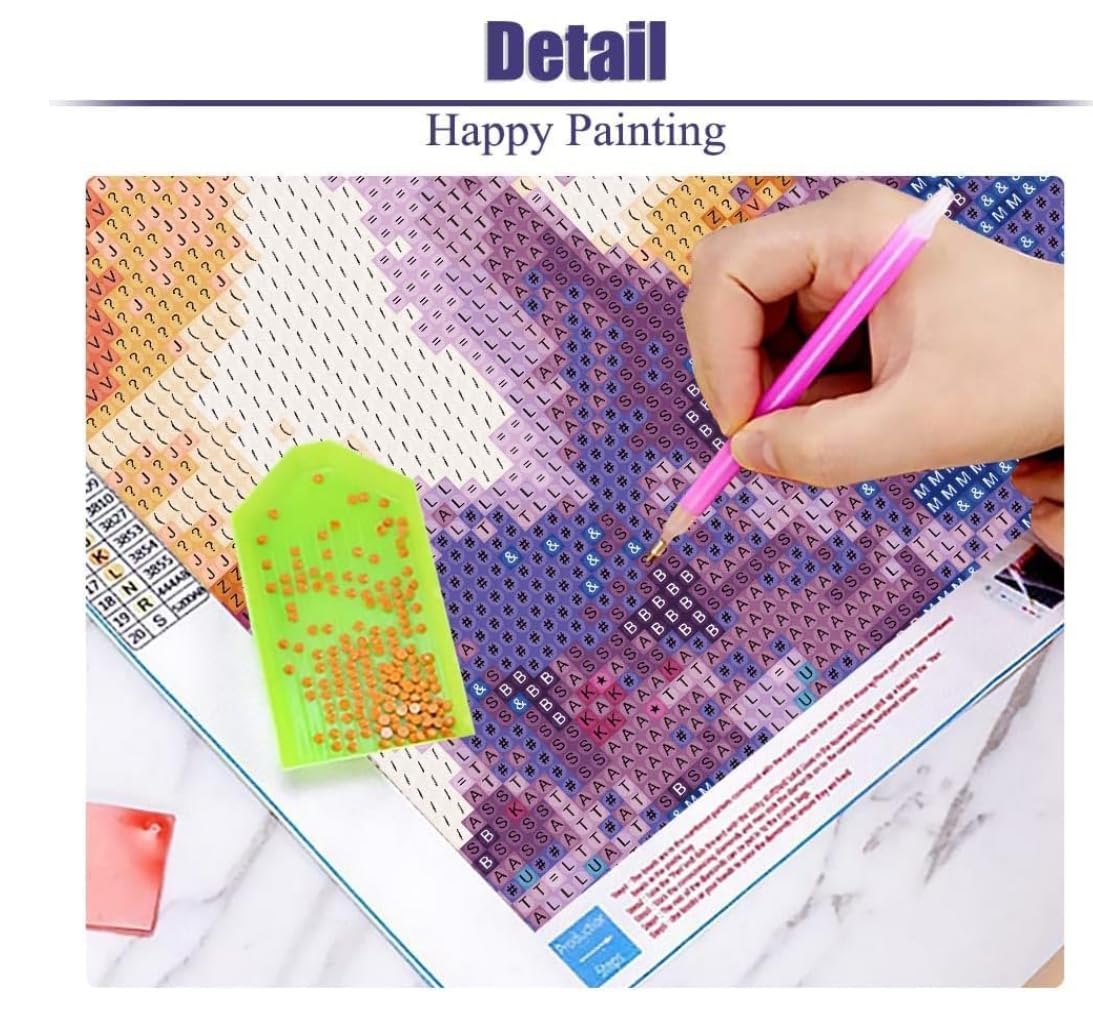 Brennora – Kit Diamond Painting 5D Gufo Delle Nevi, 40x50 Cm, Con Tela Adesiva E Diamanti Rotondi, Per Adulti E Bambini, Fai Da Te