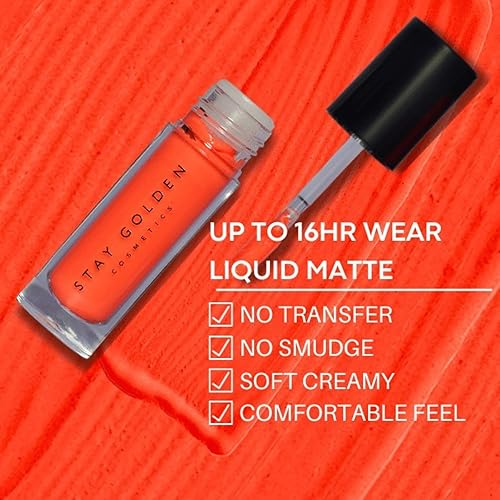 Miniatura 7 de STAY GOLDEN COSMETICS Portland Lápiz labial líquido (Nude)..