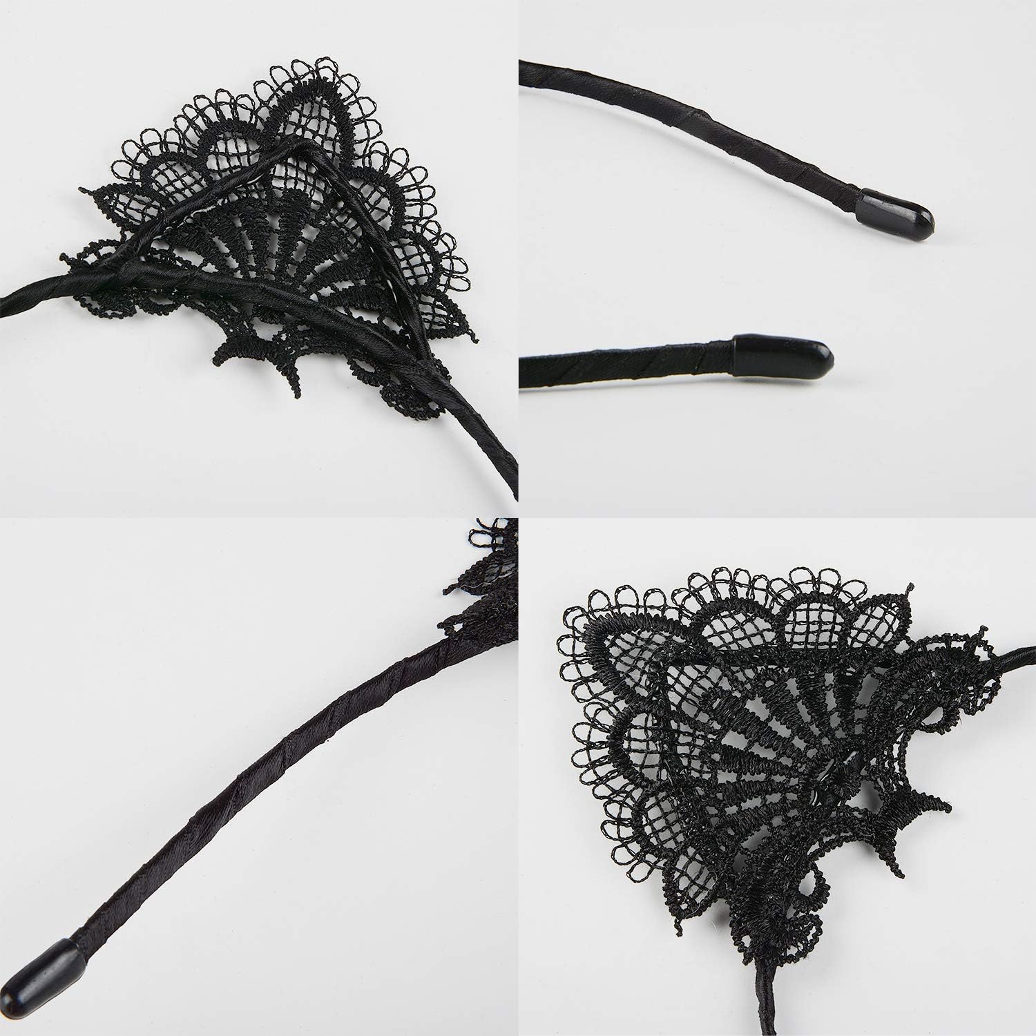 Black Cat Ears Headband Women Ears Costume for Cosplay Halloween Christmas Party Daily Decoration - Image 5