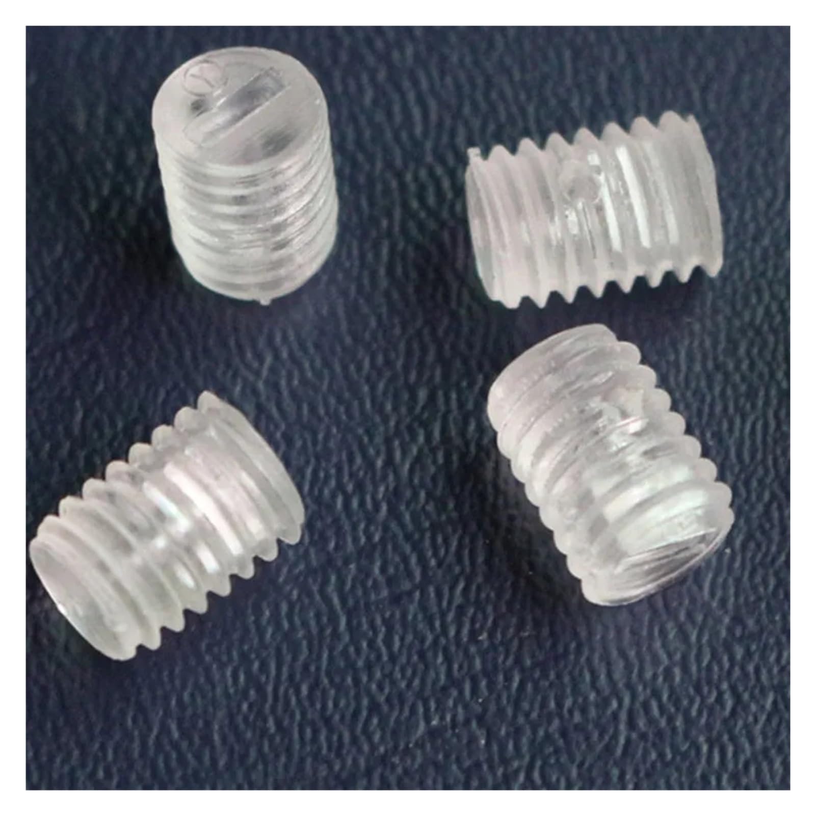 Seroni 100Pcs Dhaey 50Pcs/ M3 M4 M5 M6 M8 Transparent Clear Plastic Set Screw Bolt Slotted Set Screw(,M4 X 10Mm)
