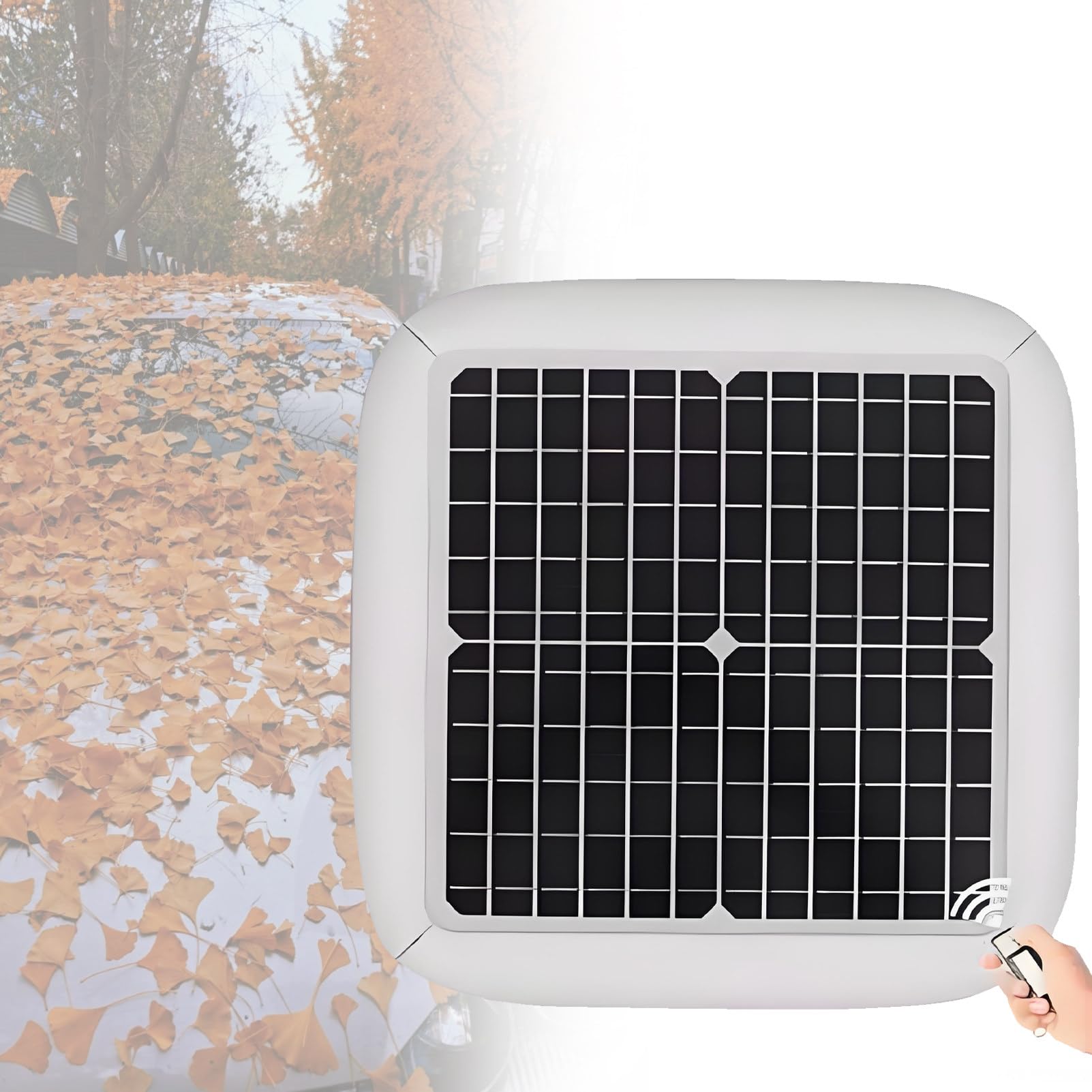 Ofyphth Fully Automatic Solar Car Cover Electric Retractable Vehicle Shelter, Parking Canopy with Remote Operation, Portable All Season Protection, for Sedan SUV MPV. White-YXL