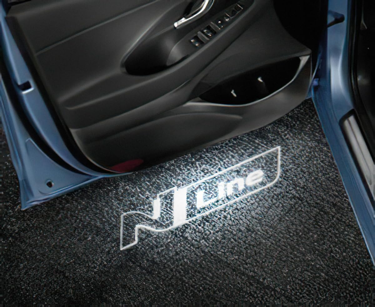 Hyundai 99651ADE00NL Einstiegsbeleuchtung Projektor Einstiegsleuchten, mit N-Line Logo Türprojektion, nur mit AUTO UP/DOWN Funktion auf Fahrer- und Beifahrerseite
