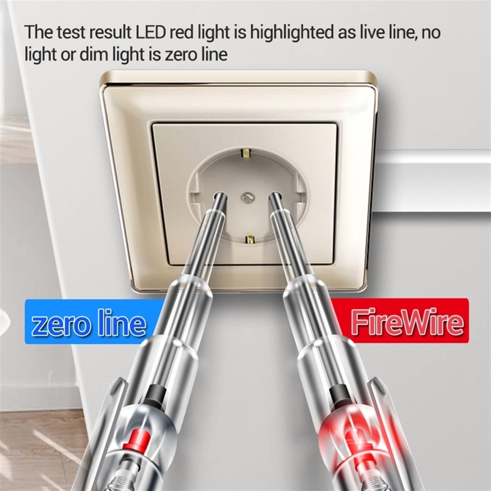 Stylo Testeur électrique Testeur Secteur Tournevis Testeur électrique Tournevis LED