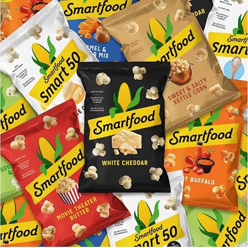 Miniatura 8 de Smartfood Palomitas de maíz con sabor a cheddar blanco, 0.625 onzas, 15 bolsas