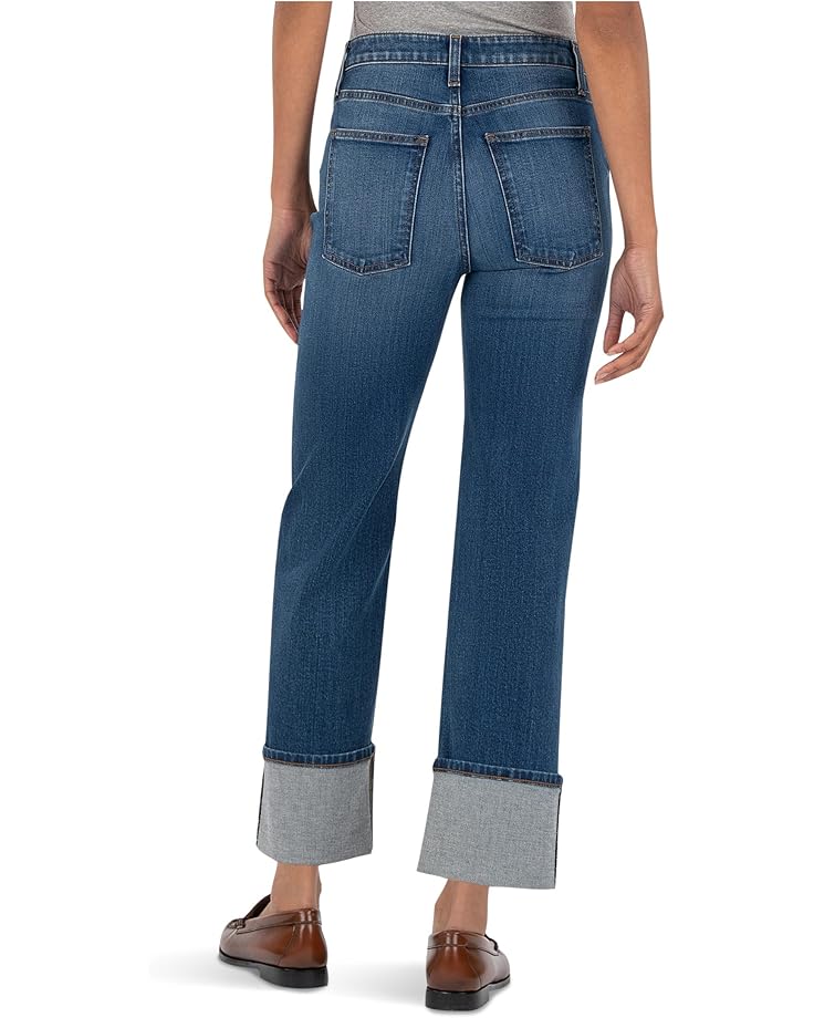 KUT from the Kloth Sienna High-rise Straight Leg-roll Up 5" - #2 of 3