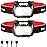 Blukar LED Headlamp Rechargeable,2000L Super Bright Headlight with Motion Sensor -Dimmable Brightness,8 Modes,Spotlight&Floodlight&Red Light Combination,IPX5 Waterproof for Hiking,Camping - 2 Pack