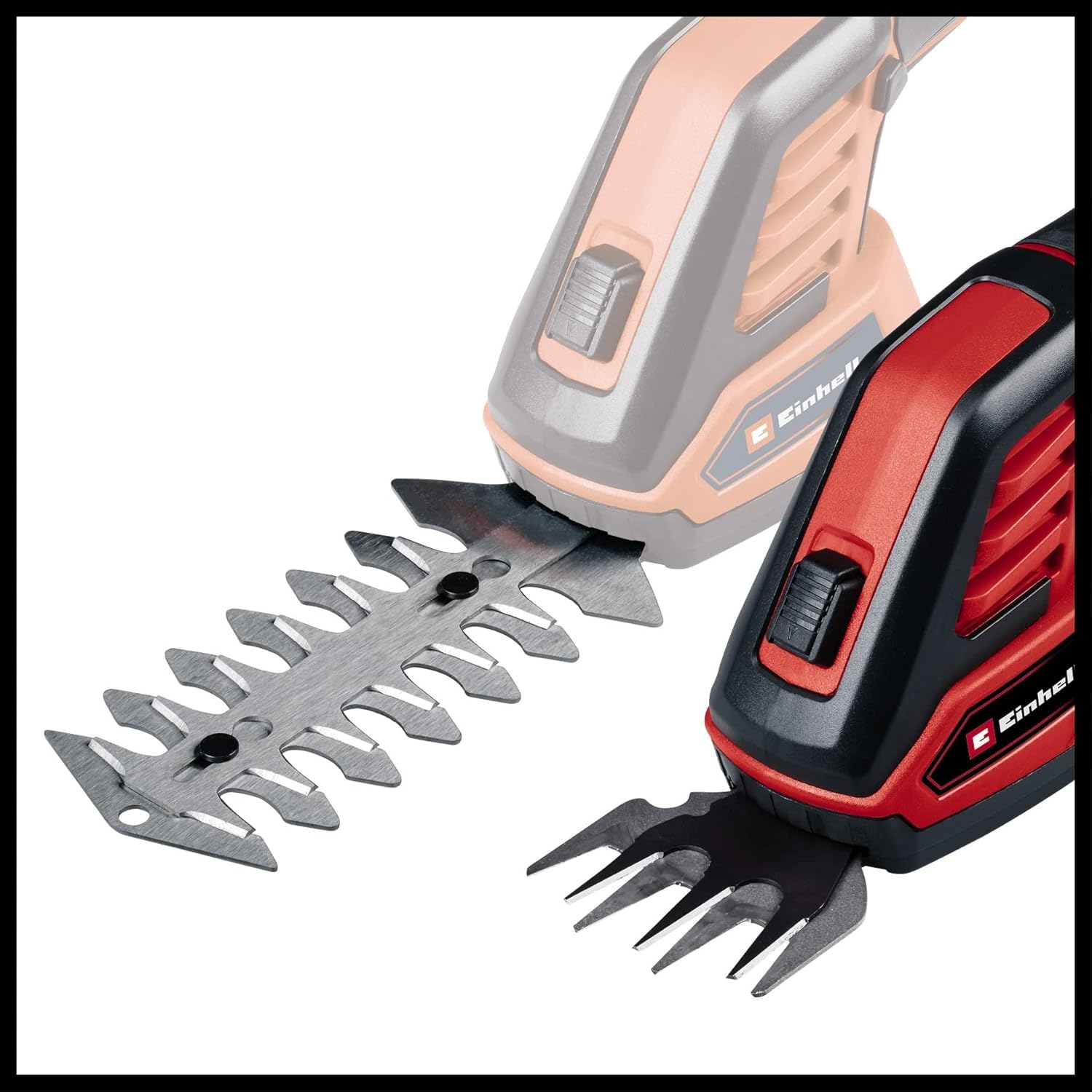 Einhell Cisaille à Gazon Taille-buissons sans Fil GC-CG 3,6/70 Li (3,6 V, Batterie Li-ION 2,0 Ah, Lame Coupe-Herbe 70 mm, Lame Taille-buissons 110 mm, Manche télescopique)