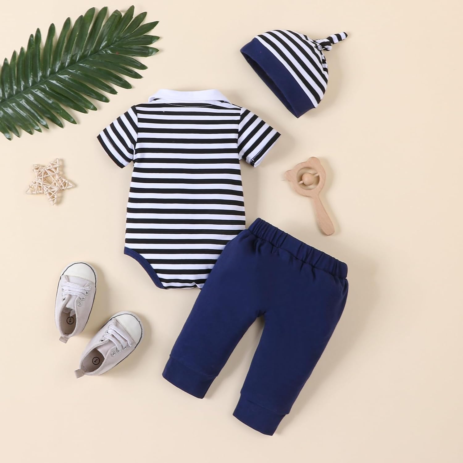 VINUOKER Preemie Newborn Baby Boy Clothes Newborn Infant Gentlemen Outfit Set - Image 8