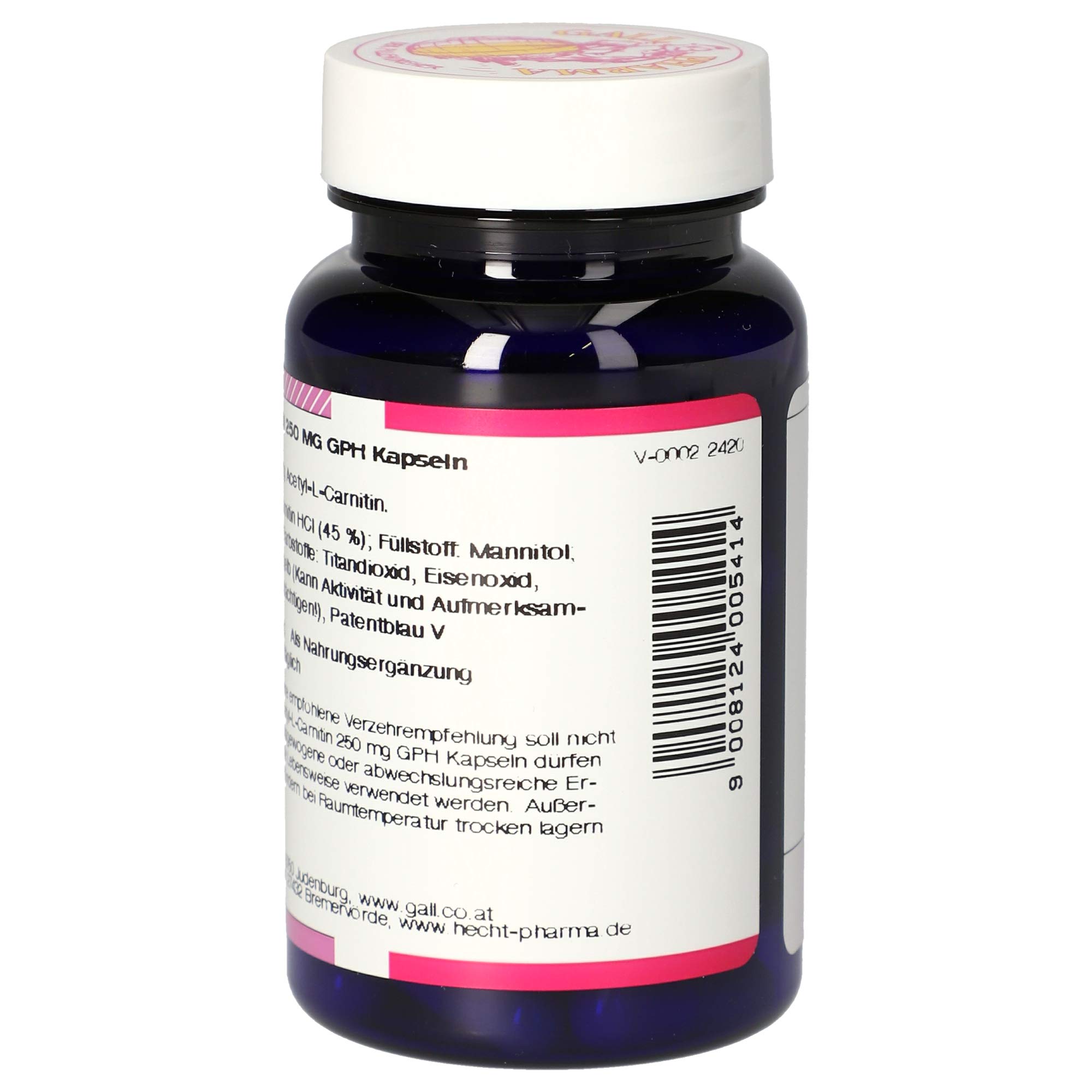 Gall Pharma Acetyl-L-Carnitin 250 mg GPH Kapseln, 60 Kapseln