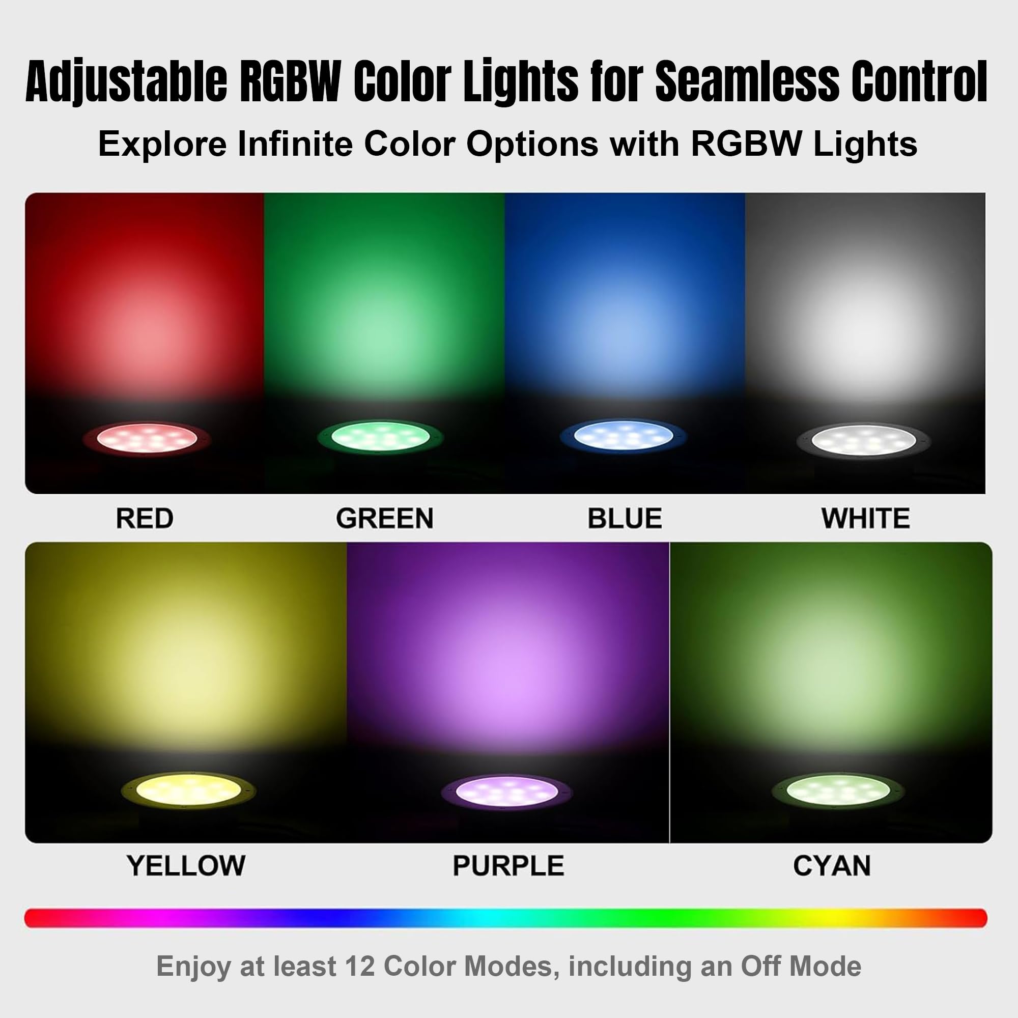 Snapklik.com : Pool Lights For Inground Pool, 6 Inch LED RGBW Color ...