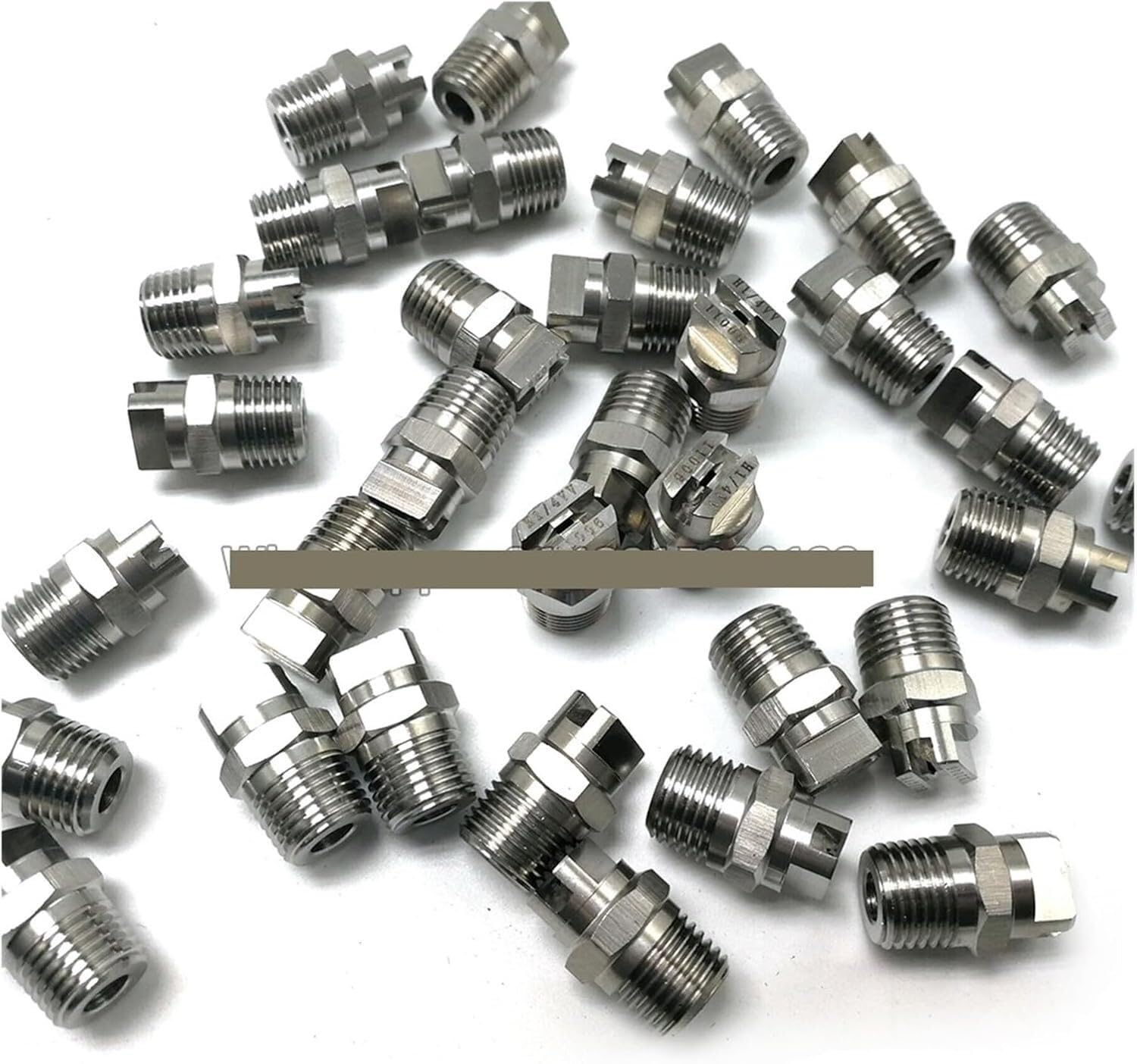 Flat Fan Spray Tip, Flat Fan Nozzle 25 15 Degree 1/4 HVV Stainless Steel Cooling Industrial Fan Jet(2520)