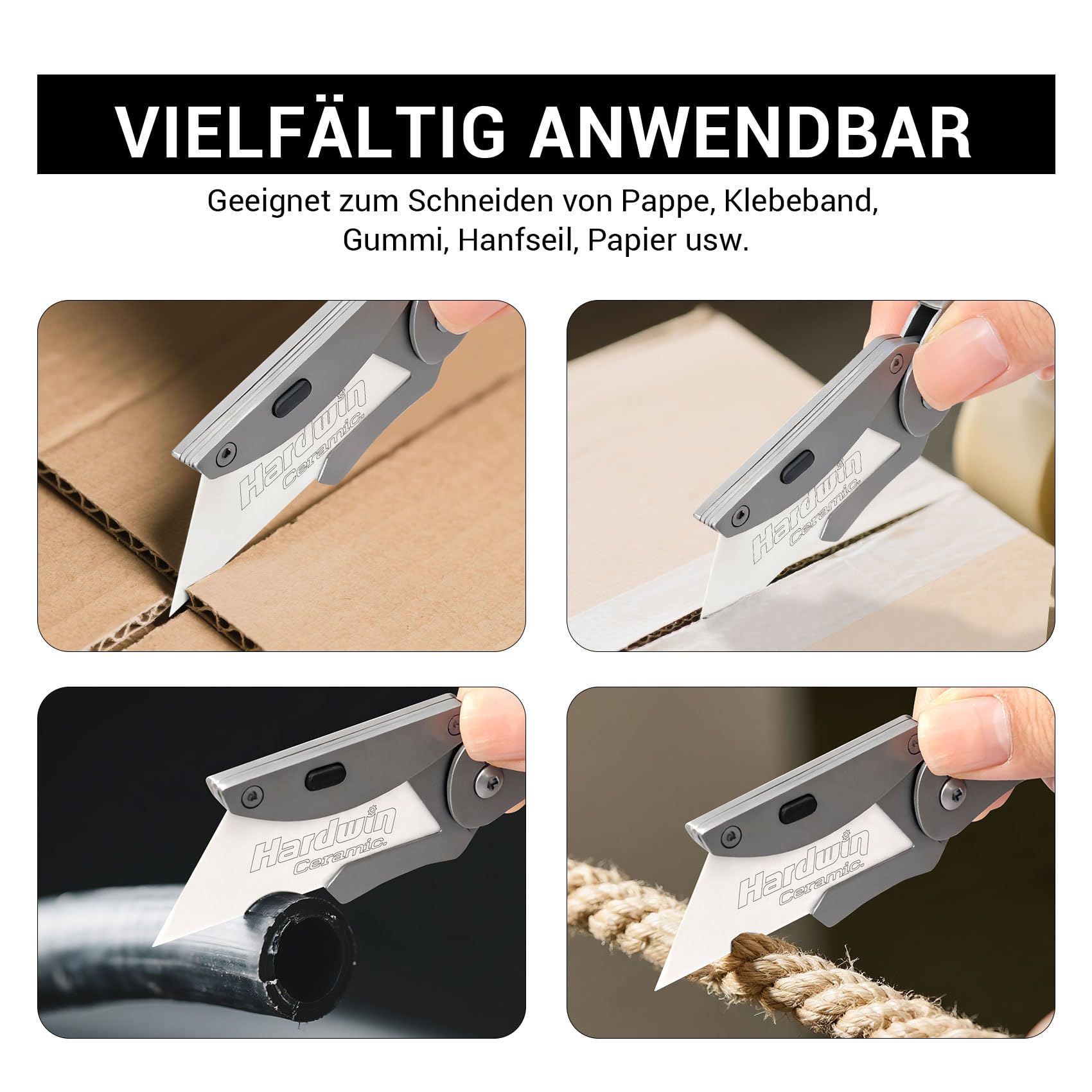 Premium Zirkonia-Keramik-Messerklingen – 20 Stück mit kostenlosem Metallhalter, rostfrei für Handwerk und Präzisionsschneiden