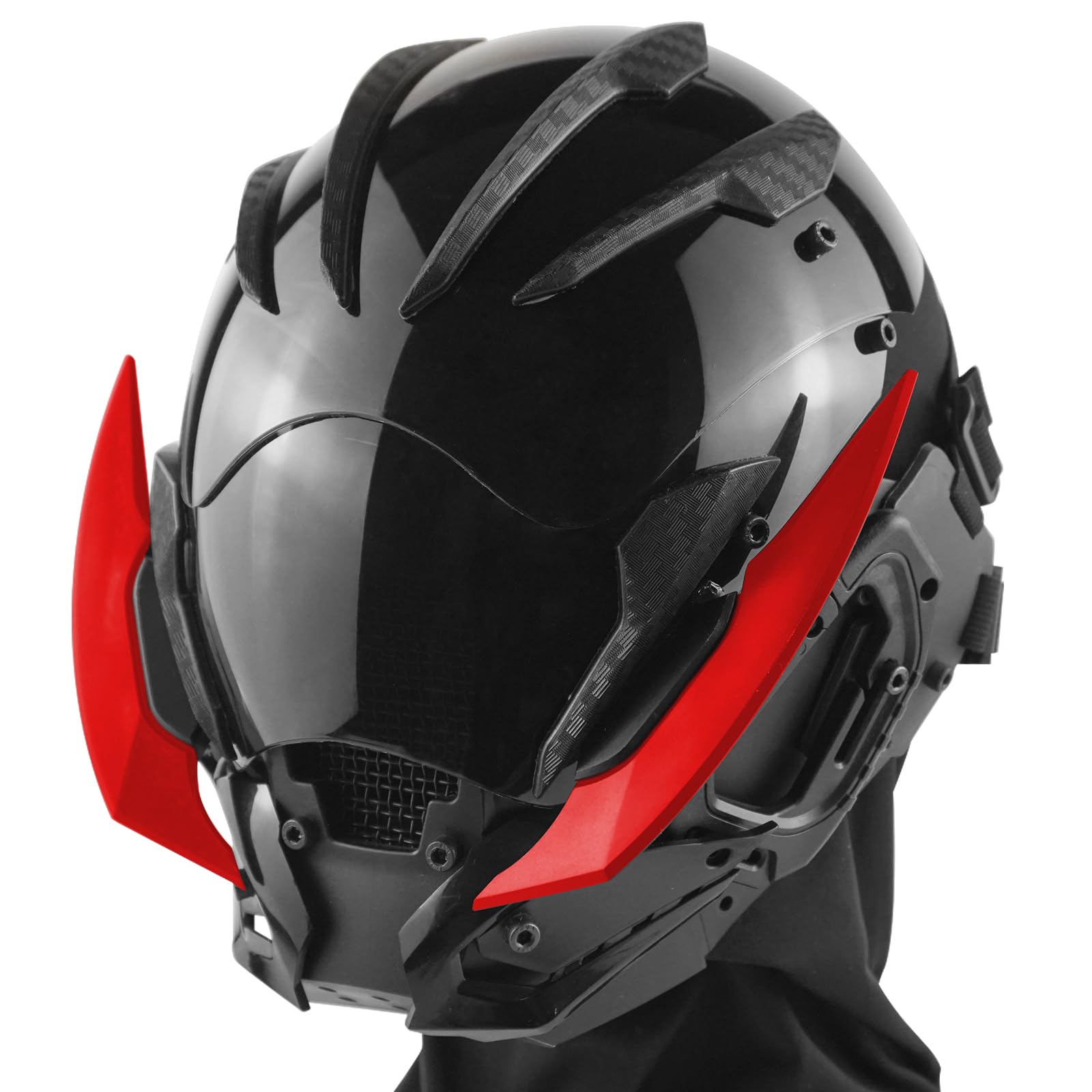 Punk Mask, Futuristic Helmet, Unique Sci-Fi Helmet for Adults, Perfect for Cosplay Accessory and Rave Parties