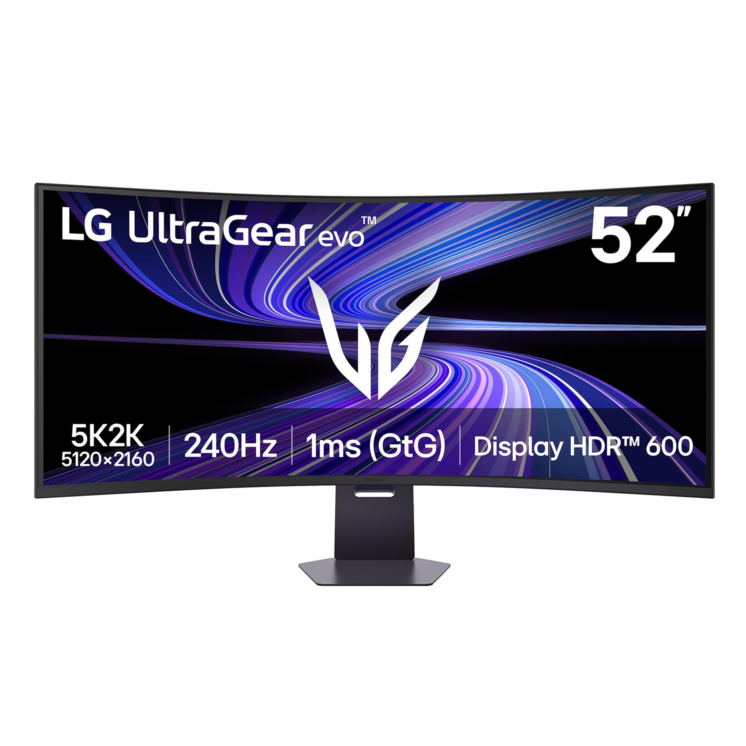Photo 1 of LG 52G930B-B 52-inch Ultragear evo G9 5K2K (5120x2160) Curved Gaming Computer, 240Hz, 1ms, AMD FreeSync Premium, VESA DisplayHDR 600, DP 2.1, HDMI 2.1, USB-C 90W PD, Tilt/Height/Swivel Stand, Black